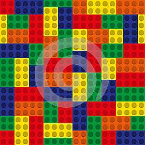 Seamless pattern - a set of multicolored blocks of the designer.
