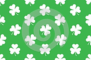 Seamless pattern with Shamrocks
