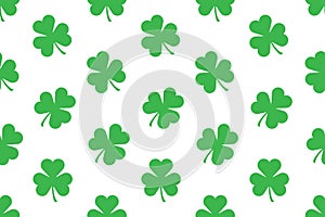 Seamless pattern with Shamrocks