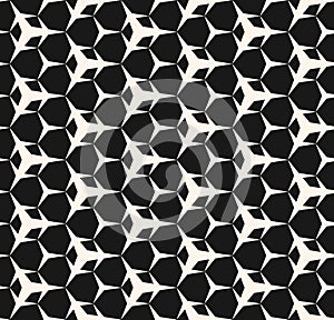 Seamless pattern with sharped geometric figures, triangular shapes.