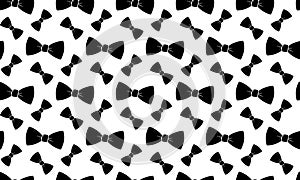 Seamless pattern Silhouette of a Bow tie. Vector