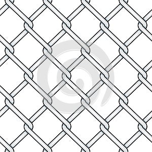 Seamless pattern with silver mesh netting. Vector colored background.