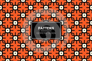 Seamless pattern with simple colorful geometric elements