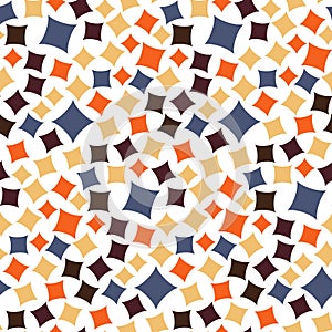 Seamless pattern with the simple geometrical drawing