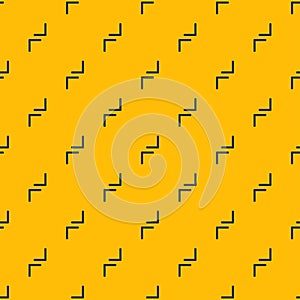 Seamless pattern simple shape circle triangle yellow background