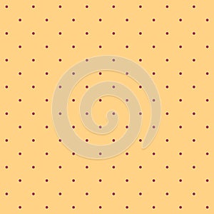 Seamless pattern - small burgundy dots on a beige-sand burly wood background. Moderate graphic texture for design.
