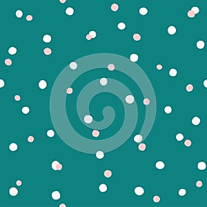 Seamless pattern with small rounded spots. Simple abstract repeated print.