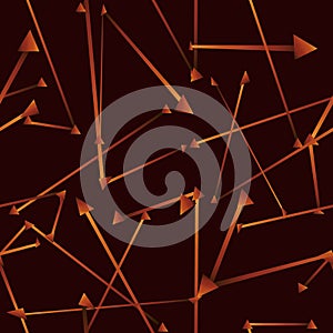 seamless pattern of small triangular nodes and lines