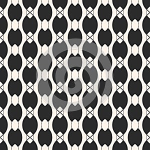 seamless pattern with smooth ovate shapes, chains, ropes. Stylish design for decoration, fabric, prints.