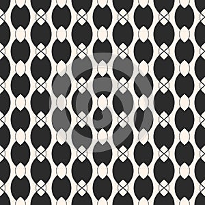 seamless pattern with smooth ovate shapes, chains, ropes. Stylish design for decoration, fabric, prints. photo