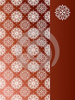 Seamless pattern with snoflakes