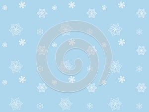 Seamless pattern with snowflakes, vector illustration