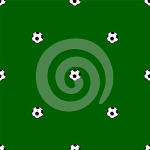 Seamless pattern with soccer balls vector backgrounds