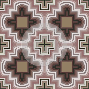 Seamless pattern in soft cocoa hues