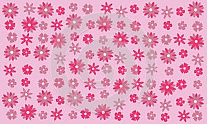 seamless pattern of spring flower element