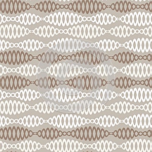 Seamless pattern on a square background - chains - DNA or bijuteria. Design element
