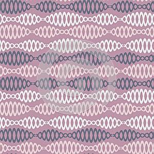 Seamless pattern on a square background - chains - DNA or bijuteria. Design element