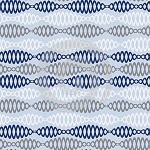 Seamless pattern on a square background - chains - DNA or bijuteria. Design element