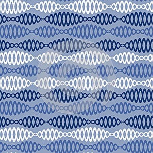 Seamless pattern on a square background - chains - DNA or bijuteria. Design element