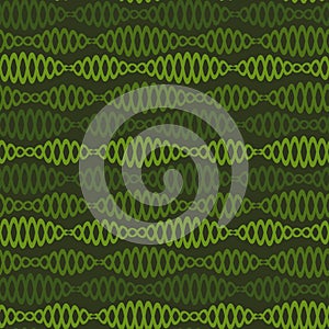 Seamless pattern on a square background - chains - DNA or bijuteria. Design element