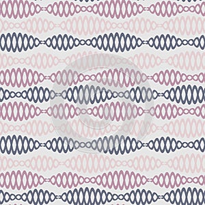 Seamless pattern on a square background - chains - DNA or bijuteria. Design element photo