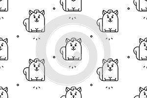 Seamless pattern with Squirrels