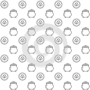 Seamless pattern St. Patrick`s Day.