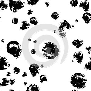 Seamless pattern of stains and ink smears.blot of ink