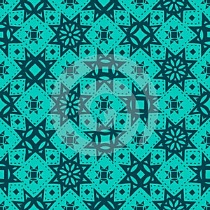 Seamless pattern with Star motifs in 2 colors