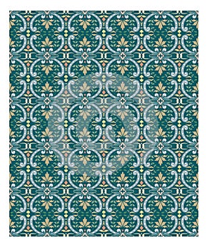 Seamless pattern stock vector, use for tiled background, Colored