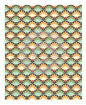 Seamless pattern stock vector, use for tiled background, Colored