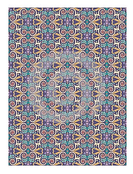 Seamless pattern stock vector, use for tiled background, Colored