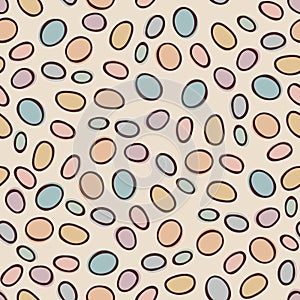 Seamless pattern with stones