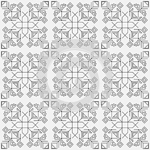 Seamless pattern of straight lines, black and white