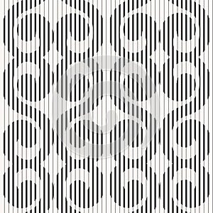 Seamless pattern - striped twirls