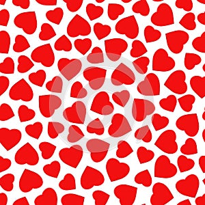 Seamless pattern with stylized heart symbol.