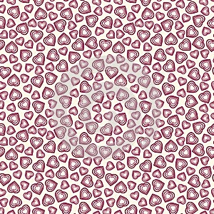 Seamless pattern with stylized heart symbol. Romantic wallpaper. Happy Valentine`s day, wedding, love concept