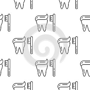 Seamless pattern teeth