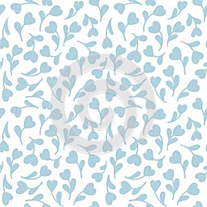 Seamless pattern with tender flowers. Vector template.