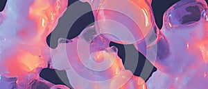 Seamless pattern texture showcasing the properties of liquid nitrogen in a vivid design