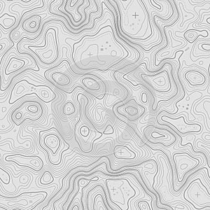 Seamless pattern. Topographic map background with space for copy Seamless texture. Line topography map contour