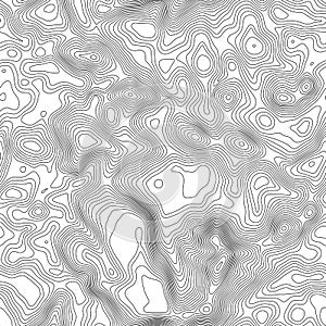 Seamless pattern. Topographic map background with space for copy Seamless texture. Line topography map contour