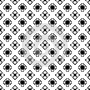 Seamless Pattern Triangles Cuts Square Cuts Shaped Simple Square Black Geometric Elements Repeated Design White Background