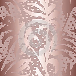 Seamless pattern. Tropical design for prints. Repeated jungle background. Repeating tropic leaves. Summer print. Palm leaf. Modern photo