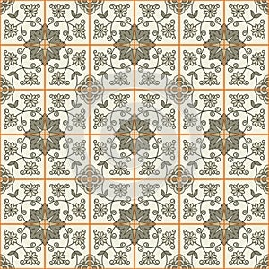 Seamless pattern . Turkish, Moroccan, Portuguese tiles, Azulejo, ornaments. Islamic Art.