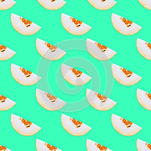 Seamless pattern. Melon Use for t-shirt, greeting cards, wrapping paper, posters, fabric print