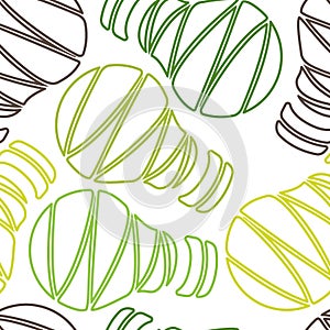 Seamless pattern vector illustration light bulb symbol green energy