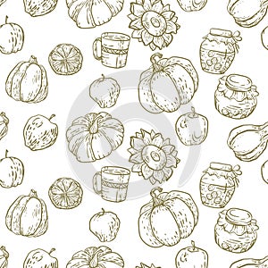 Seamless pattern in vector illustration