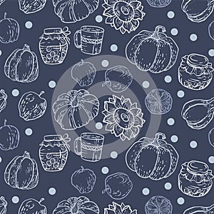 Seamless pattern in vector illustration