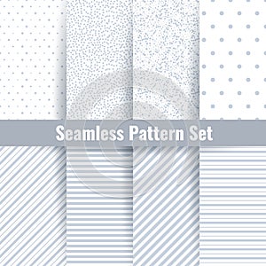 Seamless pattern vector set